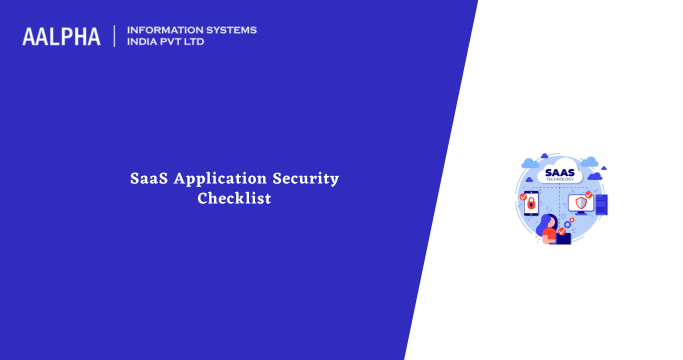 saas application security checklist